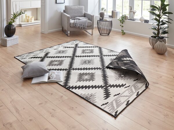 Oboustranný koberec Hanse Home Twin Supreme Malibu černý / krémový