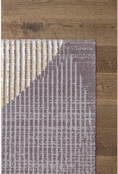 Šedý vlněný koberec 100x180 cm Shades – Agnella