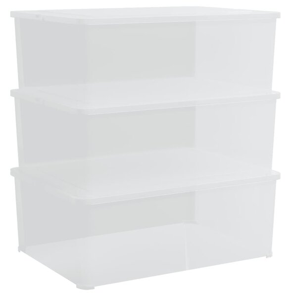 Plastové úložné boxy 3 ks 10 l stohovatelné 154987