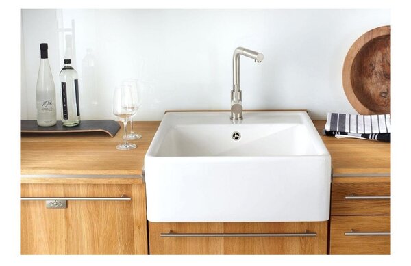 Villeroy & Boch Single-bowl - Keramický dřez 595x630x220 mm, alpská bílá CeramicPlus 632061R1