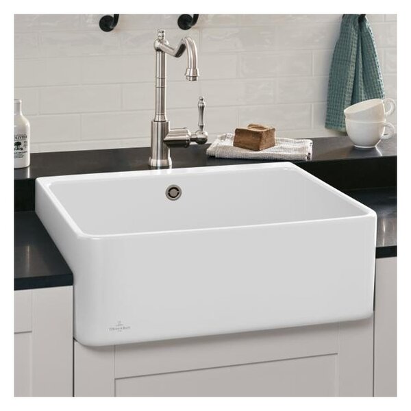 Villeroy & Boch Farmhouse 60 X - Keramický dřez 595x500x200 mm alpská bílá CeramicPlus 636001R1
