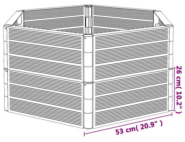 Zahradní truhlík antracitový PP 154984