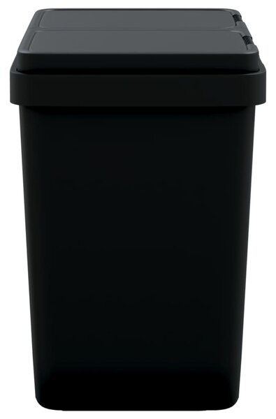 Dvojitý odpadkový koš antracitový 2 x 25 l 154982