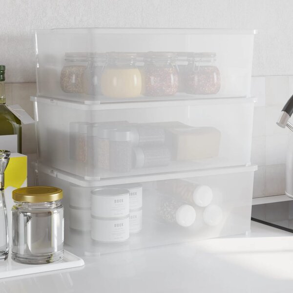 Plastové úložné boxy 3 ks 10 l stohovatelné 154987