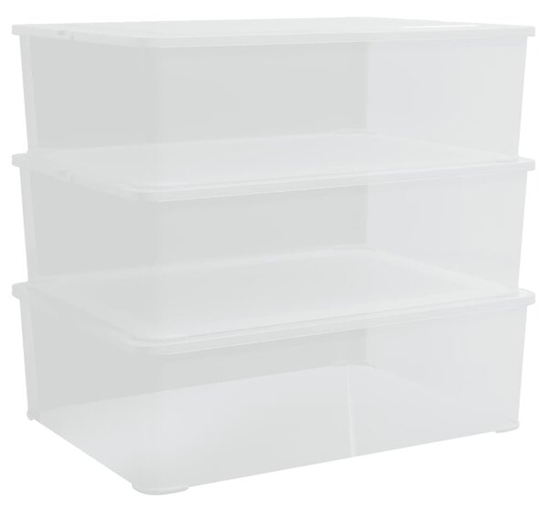 Plastové úložné boxy 3 ks 25 l stohovatelné 154988
