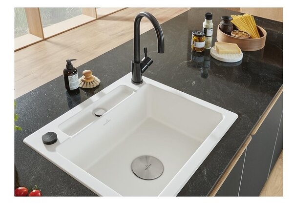 Villeroy & Boch Umbrella - Dřezová baterie stojánková, otočné rameno, antracit 92530005