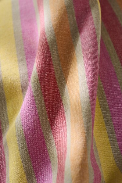 Bavlněná utěrka Multicoloured Stripes Orange