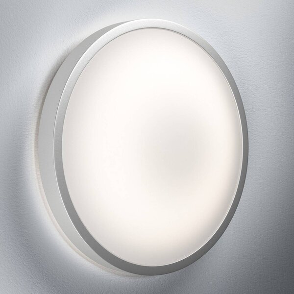 OSRAM LED stropní svítidlo ORBIS, Ø 31 cm, dálkové ovládání bílá, stmívatelný, Bílá / opál, Obývací pokoj / jídelna, Hliník, Moderní