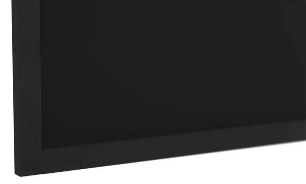 Černá křídová tabule 150×100 cm – ČERNÝ lakovaný dřevěný rám + DAREK, TB1510BK