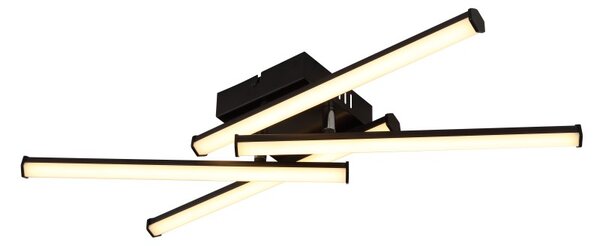 GLOBO 67342-24 KIRINA stropní svítidlo LED 24W 2490/1470lm 3000K černá, opálová