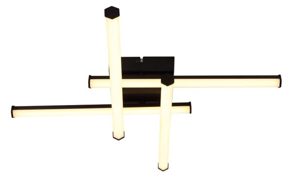 GLOBO 67342-24 KIRINA stropní svítidlo LED 24W 2490/1470lm 3000K černá, opálová