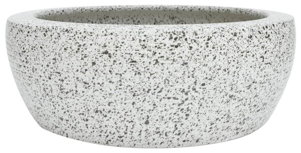 Umyvadlo na desku šedé kulaté Φ 41 x 14 cm keramika 155064