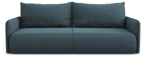Modrá rozkládací/s úložným prostorem pohovka 216 cm Nanea – Makamii
