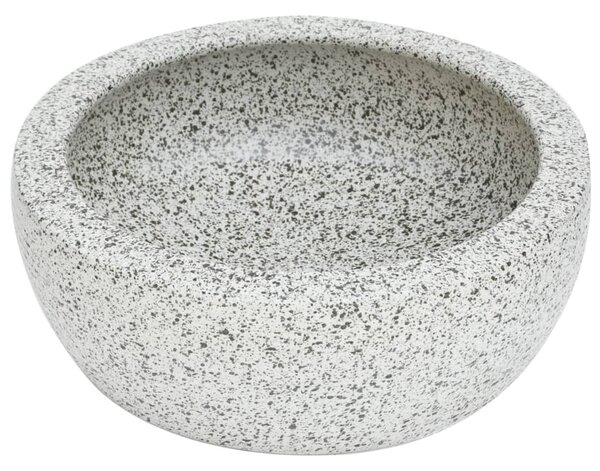 Umyvadlo na desku šedé kulaté Φ 41 x 14 cm keramika 155064