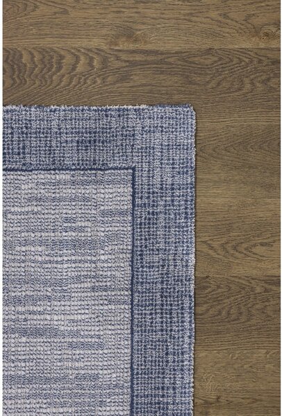 Tmavě modrý vlněný koberec 200x300 cm Linea – Agnella