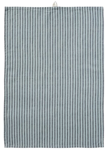 Bavlněná utěrka Linea Grey / Turquoise 50 × 70 cm
