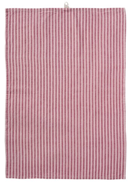 Bavlněná utěrka Linea Raspberry / Light pink 50 × 70 cm