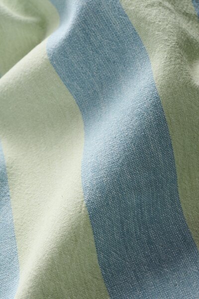 Bavlněná utěrka Linus Light Green / Blue 50 × 70 cm
