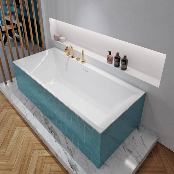 Villeroy & Boch Subway 3.0 - Vana 1800x800 mm, odpadní a přepadová souprava, alpská bílá UBQ180SBW2DV-01