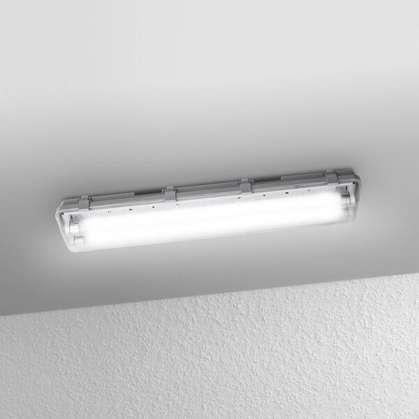 OSRAM žárovka do vlhkých prostor SUBMARINE, 65 cm, 2 x 7 W G13-LED IP65, Hliník / šedá / zinek, Plast