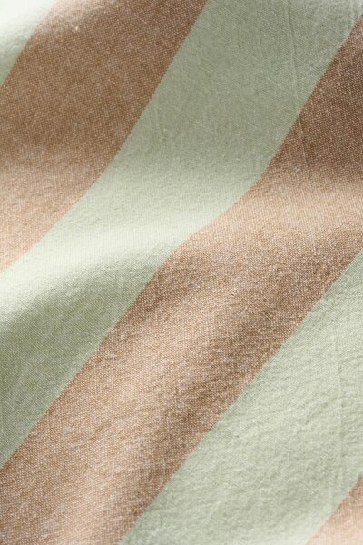 Bavlněná utěrka Linus Light Green / Light Brown 50 × 70 cm
