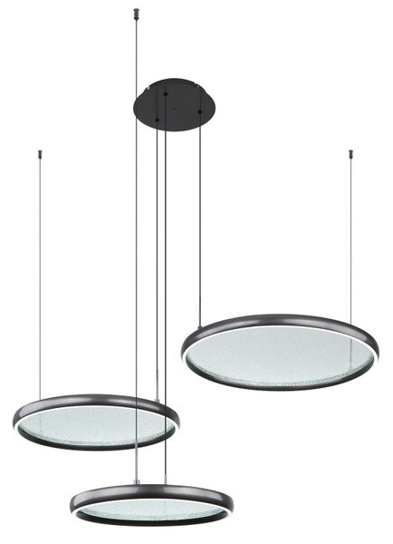 GLOBO 67186-60 BRIGGS závěsné svítidlo LED 55W 7500/1200lm 2700-6000K černá, dálkový ovladač