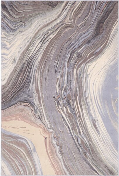 Šedý vlněný koberec 133x180 cm Agate – Agnella