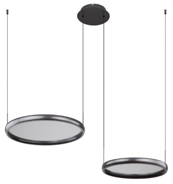 GLOBO 67186-50 BRIGGS závěsné svítidlo LED 50W 6500/1000lm 2700-6000K černá, dálkový ovladač