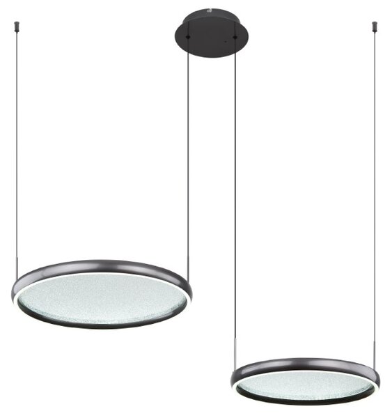 GLOBO 67186-50 BRIGGS závěsné svítidlo LED 50W 6500/1000lm 2700-6000K černá, dálkový ovladač