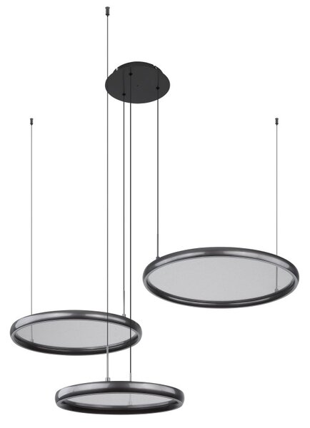 GLOBO 67186-60 BRIGGS závěsné svítidlo LED 55W 7500/1200lm 2700-6000K černá, dálkový ovladač