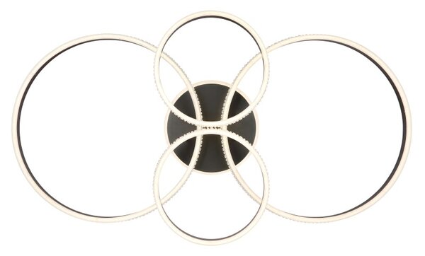 GLOBO 673140-39A GROUNI stropní svítidlo LED 39W 4200/2500lm 2700+4500+6500K titánová, křišťálový efekt