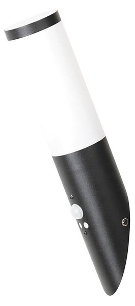 Rabalux 8146 - Venkovní nástěnné svítidlo se senzorem BLACK TORCH 1xE27/25W/230V