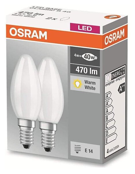 SADA 2x LED Žárovka STAR B40 E14/4W/230V 2700K - Osram