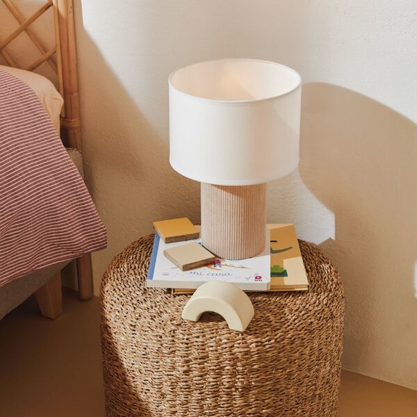 Kave Home Béžová stolní lampa Bianella 29 cm