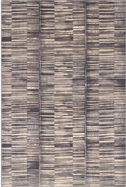 Šedý vlněný koberec 160x240 cm Grids – Agnella