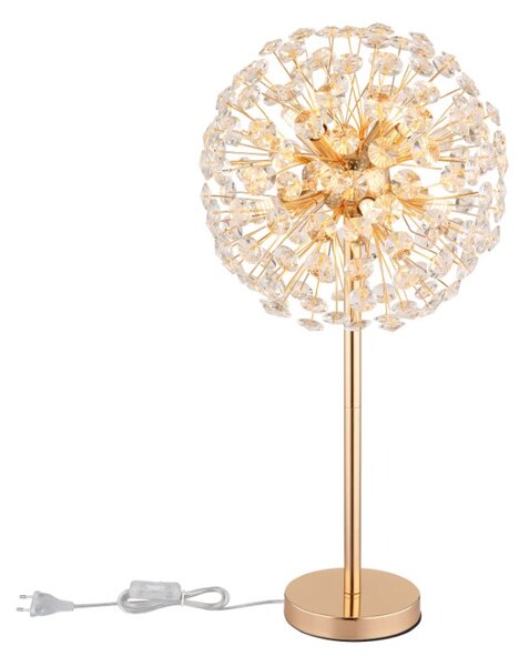 GLOBO 64135T KATRINA stolní lampa V650mm 8xG9 3,5W/350lm 3000K zlatá