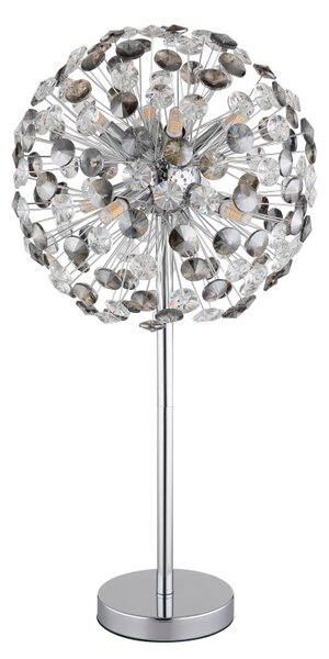GLOBO 64135TC KATRINA stolní lampa V650mm 8xG9 3,5W/350lm 3000K chromová, kouřová