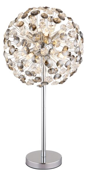 GLOBO 64135TC KATRINA stolní lampa V650mm 8xG9 3,5W/350lm 3000K chromová, kouřová