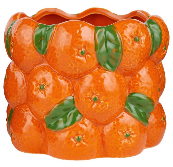 NARANJA Květináč 18 cm - oranžová