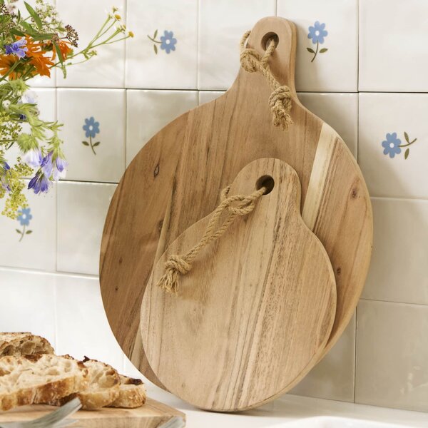 Dřevěné prkénko Accacia Round Handle Small