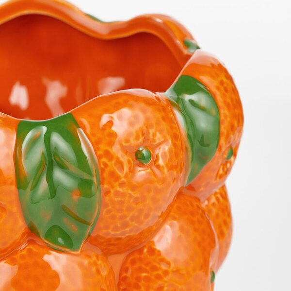 NARANJA Květináč 18 cm - oranžová