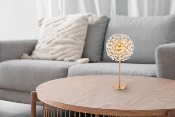 GLOBO 64135T KATRINA stolní lampa V650mm 8xG9 3,5W/350lm 3000K zlatá