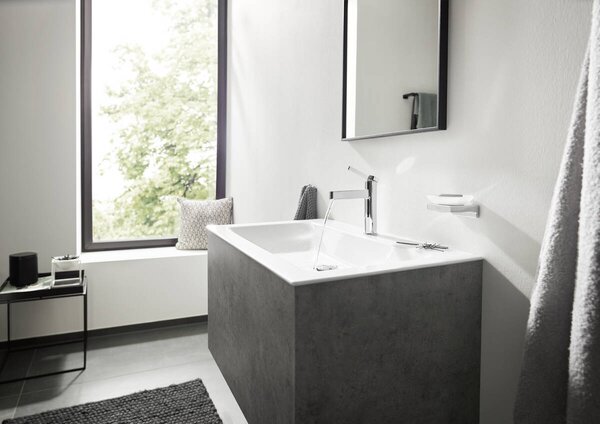 Hansgrohe Finoris Páková umyvadlová baterie 110 s táhlem a odtokovou soupravou, chrom 76020000