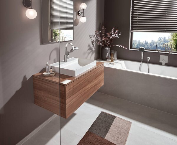 Hansgrohe Vivenis Páková umyvadlová baterie 210 s otočným výtokem bez odtokové soupravy, chrom 75032000