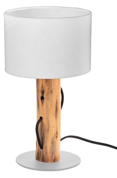GLOBO 50210146X NORIN stolní lampička V320mm 1xE14 dřevo, bílá