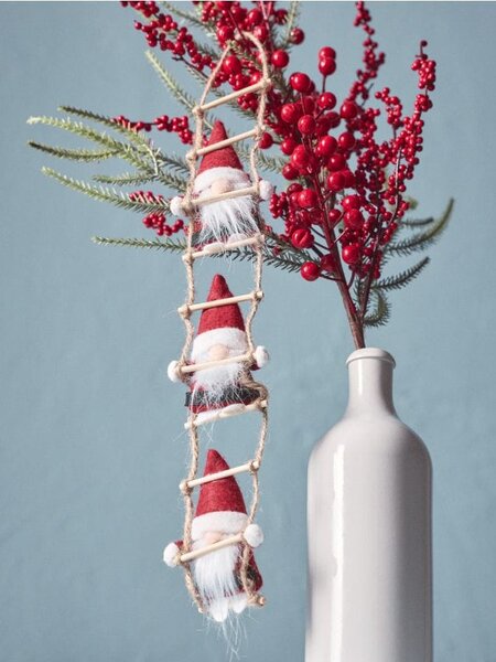 Sinsay - Vánoční závěsná dekorace se skřítky na žebříku - vícebarevná