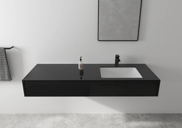 Hansgrohe Vernis Shape Páková umyvadlová baterie 100 bez odtokové soupravy, matná černá 71569670