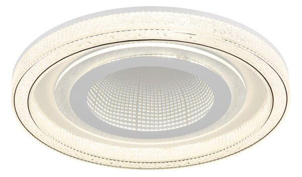 GLOBO 48557-48W ALSUNA stropní svítidlo D480mm LED 48W 6000/2640lm 2700-6000K bílá, křišťálový efekt, dálkový ovladač