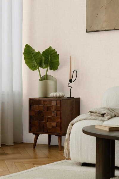 A.S. Création | Vliesová tapeta na zeď COSMO Living 79066-5 | 0,53 x 10,05 m | béžová, metalická
