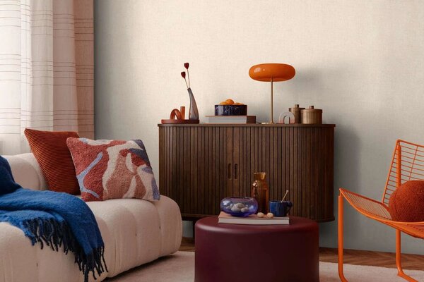 A.S. Création | Vliesová tapeta na zeď COSMO Living 79066-5 | 0,53 x 10,05 m | béžová, metalická